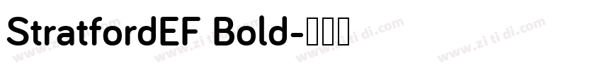 StratfordEF Bold字体转换